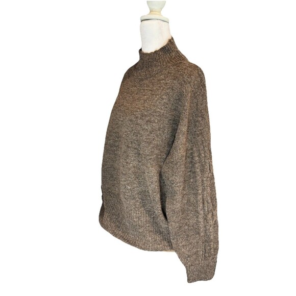 Women's LC Lauren Conrad Sweater Size Large Brown Mockneck Pullover NWT - Picture 7 of 11